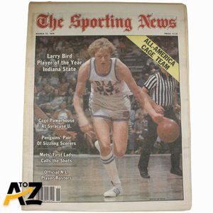 SPORTING NEWS-MARCH 17, 1979-LARRY BIRD/INDIANA STATE-NO LABEL-COMPLETE MAGAZINE